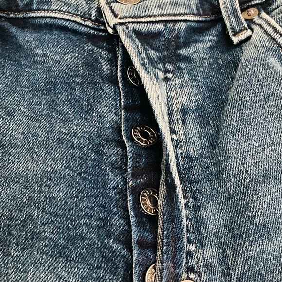 Agolde Nico High Rise Slim Blue Jeans in Retreat Wash / Size 27 - Picture 4 of 8